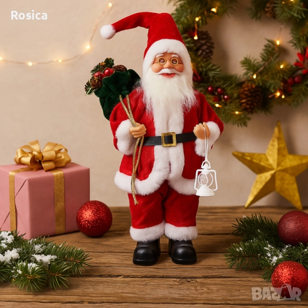 Фигурка Дядо Коледа в традиционно облекло, 30 см. SD28, снимка 1
