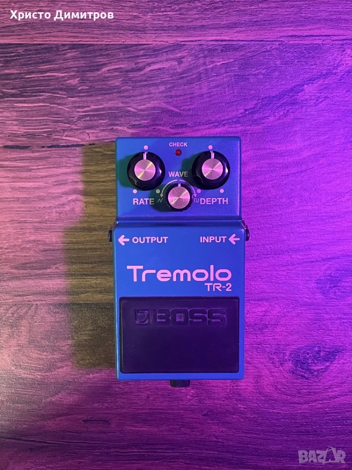 Boss Tr-2 Tremolo - Ефект за Китара, снимка 1