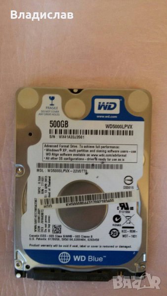 Хард диск /HDD 2.5" 500 GB , снимка 1