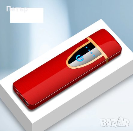 USB запалка, електрическа ветроустойчива сензорна запалка, с тъчскрийн, снимка 1