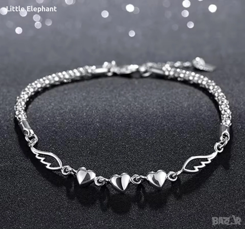 Pre order Сребърна гривна италианско сребро," Ангелска защита"/нова, снимка 1