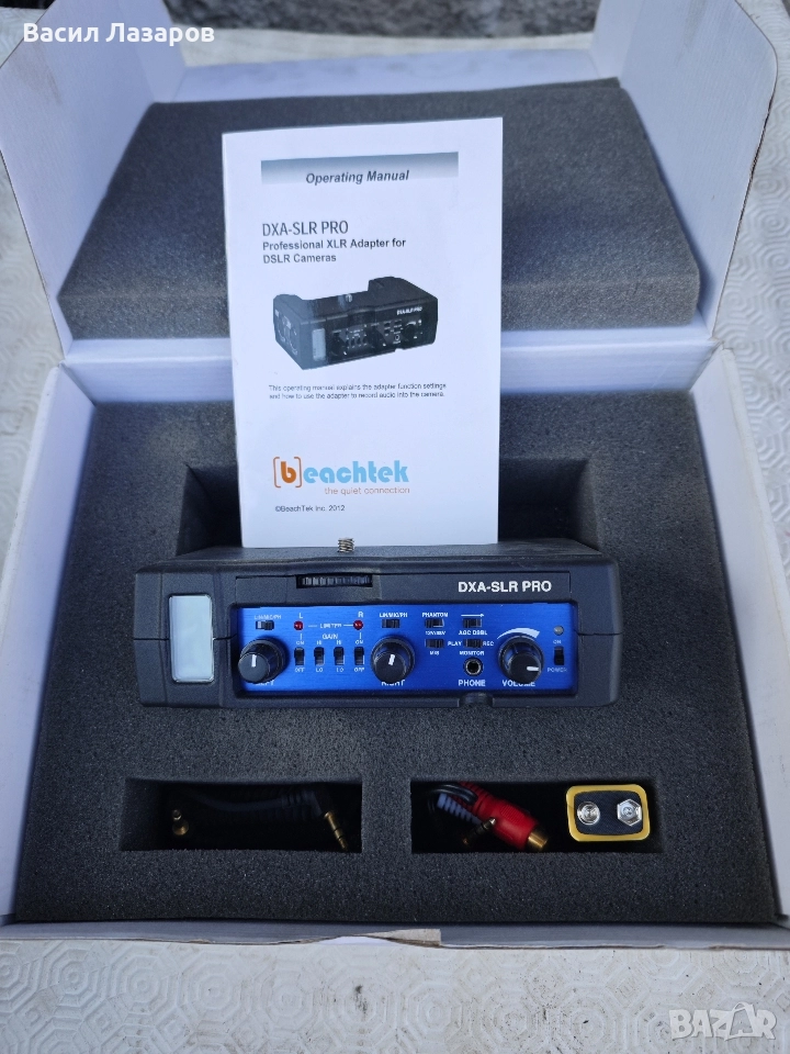 BEACHTEK DXA-SLR PRO Audio adapter чисто нов , снимка 1