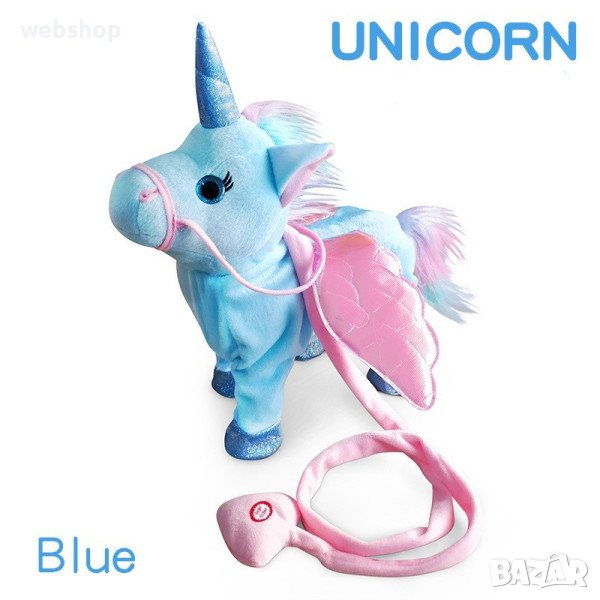 Детска Играчка Дикси - танцуващия и пеещ еднорог  на каишка, снимка 1
