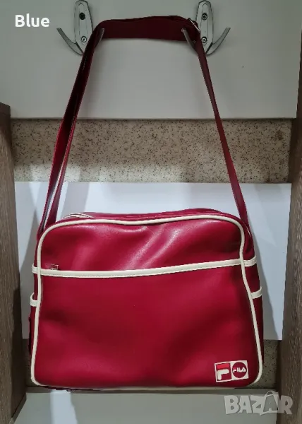 Спортна чанта FILA от естествена кожа, снимка 1