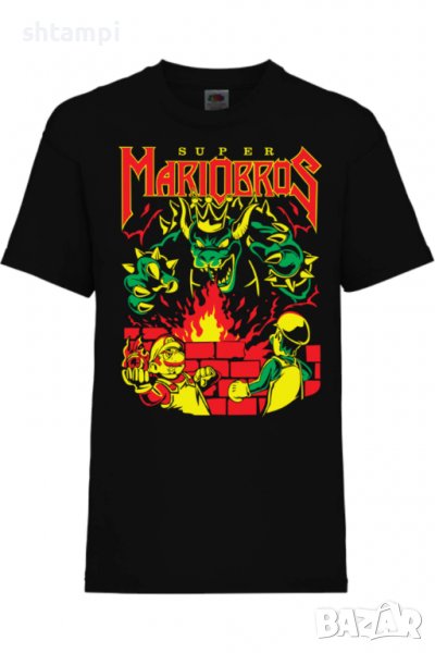 Детска тениска Nintendo Mari Bross,Игра,Гейм,Геймър,Подарък,Изненада,Повод,Празник,Събитие., снимка 1