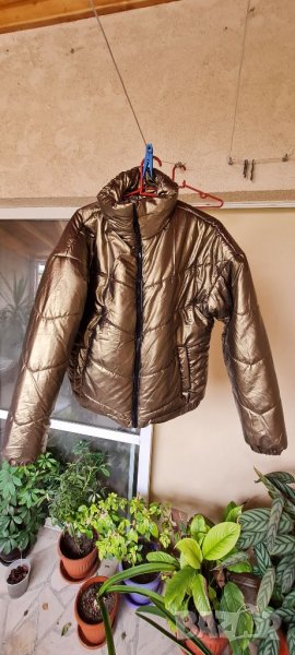 Яке бомбър,златисто, снимка 1