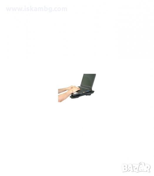ОХЛАДИТЕЛНА ПОДЛОЖКА ЗА ЛАПТОП, УНИВЕРСАЛНА, USB, СИНЯ ПОДСВЕТКА - 878 - код 0288, снимка 1