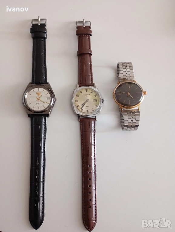 POLJOT De Luxe 23 Jewels,SLAVA 21 Jewels, SEIKO 5 Jewels 21 мъжки механични часовници , снимка 1