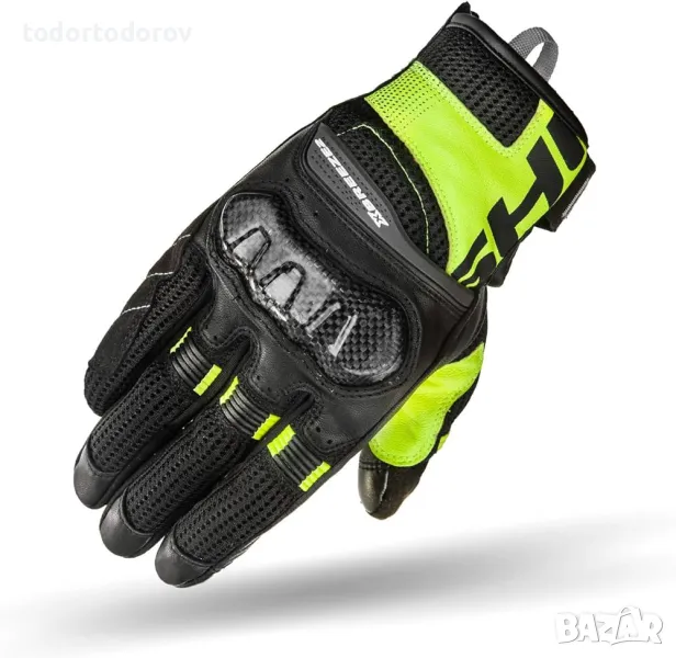 Мото ръкавици SHIMA X-BREEZE FLUO,карбонови протектори, снимка 1
