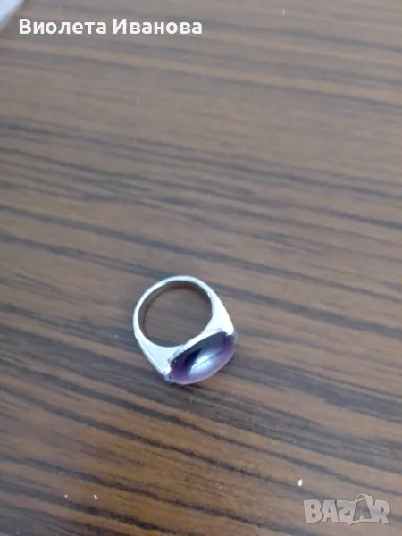 Пръстен с лилав/Виолет камък, Орифлейм, снимка 1