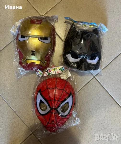 Светеща маска на Спайдърмен/Батман/Железния човек, снимка 1