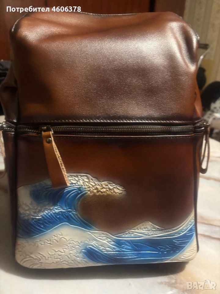 Нова раница от ест кожа., снимка 1