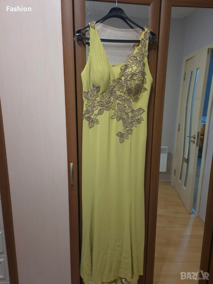 официална рокля цвят светлозелено номер 42, снимка 1
