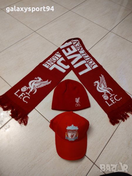 Шапка + Шал Ливърпул  САЛАХ 2022 Зима + Детски Комплекти, снимка 1