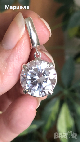 Сребърни обици, снимка 1