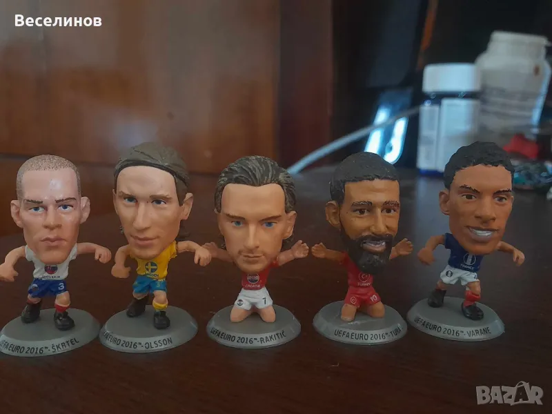 5 броя Фигурки футболисти Евро 2016 Panini Superstars, снимка 1