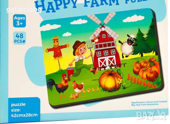 Детски пъзел - Ферма, снимка 1