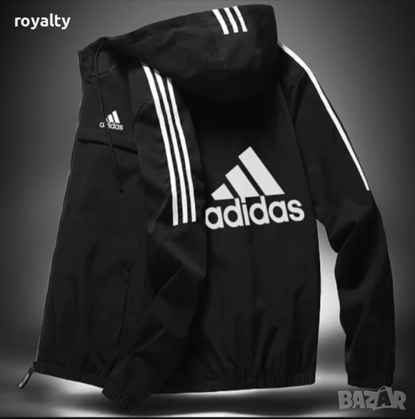 Adidas черна ветровка - шушляк, снимка 1