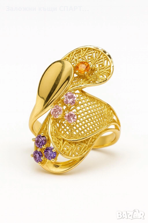 Златен пръстен  Грамаж: 4.94гр., снимка 1