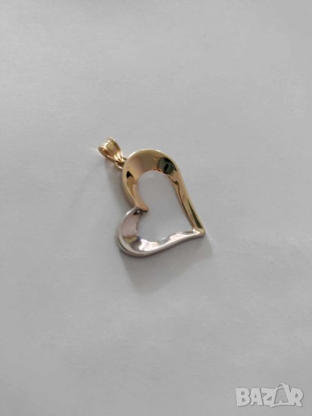 нова златна висулка голямо сърце 52140, снимка 1