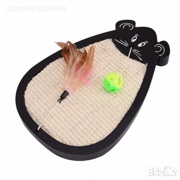 Драскало / играчка за коте под формата на мишка с топче, снимка 1