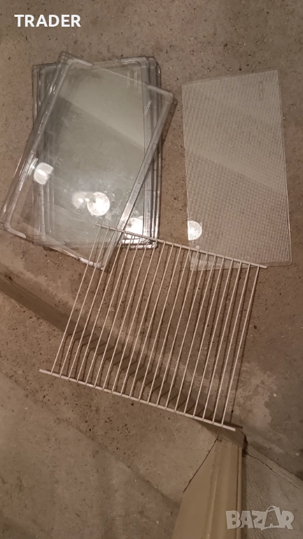 Стъклени рафтове полици делители за хладилник фризер, снимка 1