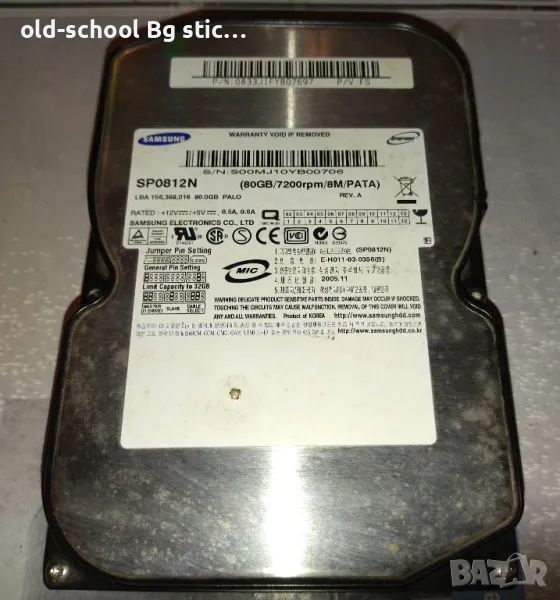 Твърд Диск 'Samsung' 80Gb, снимка 1