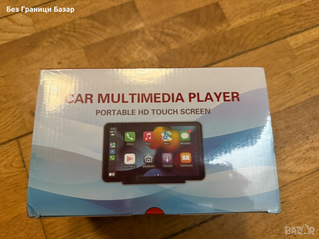 Нов Преносим CarPlay HD тъч дисплей за кола автомобил, модел C008P, снимка 1