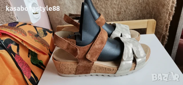 Сандали от естествен велур 39.5н., снимка 13 - Сандали - 51057054