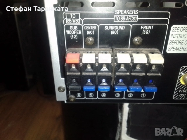 Panasonic-6 канален усилвател със радио тунер , снимка 11 - Ресийвъри, усилватели, смесителни пултове - 53156978