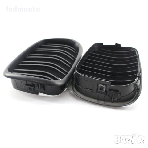 Бъбреци двойни решетка BMW E39 Е39 гланц черен двойни бъбреци, снимка 6 - Части - 44166802