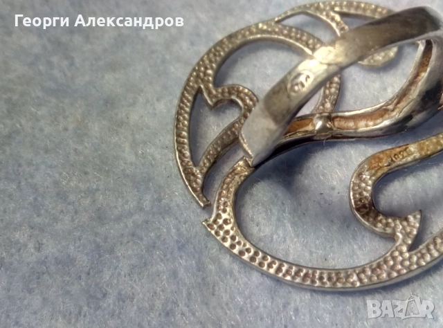 Великолепен Стилен ОГРОМЕН СРЕБЪРЕН ПРЪСТЕН АРТ Дизайн СРЕБРО 925, снимка 13 - Пръстени - 52776093