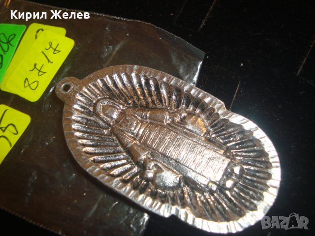 МОМА със СТОМНИ СТАР ЕТНО-МЕДАЛЬОН ДВУСТРАНЕН СРЕБРИСТ 8717, снимка 6 - Колиета, медальони, синджири - 30523587