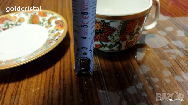 стар български порцелан Изида кашмир чаша за кафе, снимка 5 - Антикварни и старинни предмети - 50509106