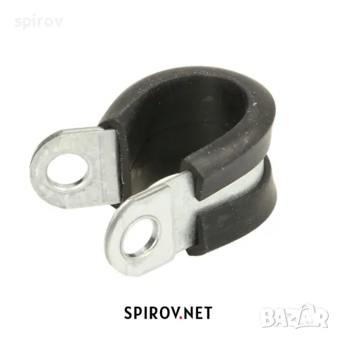 P‑скоба за кабели и маркучи метална с гумена подложка (6–70 mm), снимка 4 - Части - 55733432