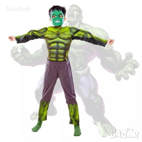 Костюм Хълк с мускули/Hulk costume, снимка 6 - Детски комплекти - 42540203