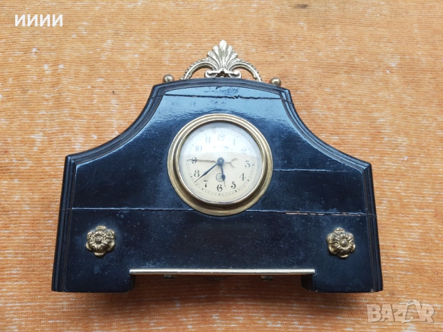 Каминен часовник будилник LFS, снимка 2 - Антикварни и старинни предмети - 53940477