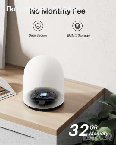 WUUK 2K слънчеви охранителни камери 2 броя за безжична външна употреба 32G локално хранилище, снимка 2 - Комплекти за видеонаблюдение - 49958850