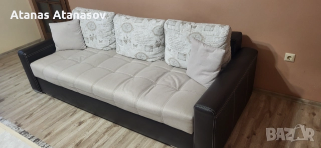 Диван с функция сън, снимка 2 - Дивани и мека мебел - 52772721