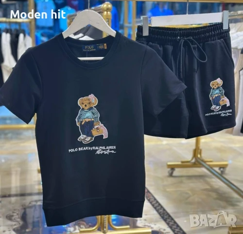 Polo Bear by Ralph Lauren Дамски Летен Комплект С Бродирано Лого👚🩳Дамски Къс Екип Код VL-90, снимка 2 - Спортни екипи - 50588393