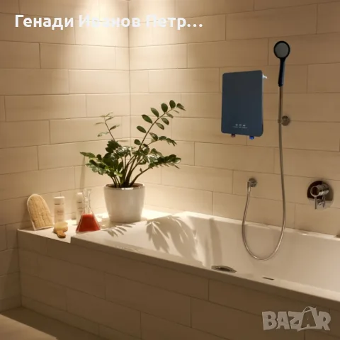 Термостатичен проточен бойлер 5500W с моментално загряване на водата за 3 секунди, снимка 5 - Бойлери - 56089431