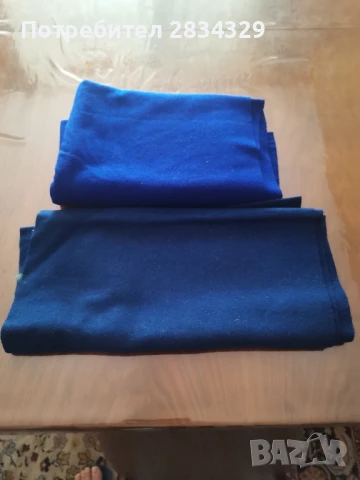 парчета плат сукно, зелено, синьо 