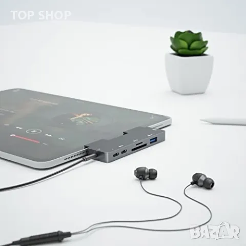 Нов USB C хъб Адаптер Докинг станция 7 в 1 за iPad Pro MacBook Pro