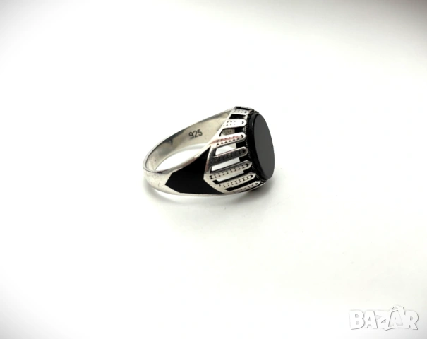 Мъжки Сребърен Пръстен (проба 925)- 6,23 грама, снимка 2 - Пръстени - 53902942