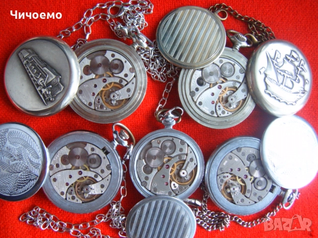 Стари оригинални механични джобни часовници Молния СССР, снимка 8 - Антикварни и старинни предмети - 52248666