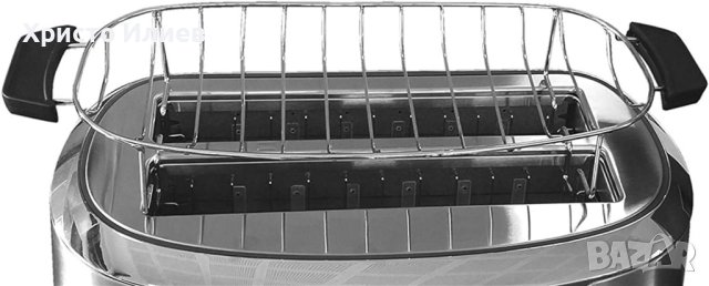 Тостер Caso Novea T4 за 4 филийки стомана, 1600W, снимка 3 - Тостери - 44158129