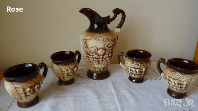 За любителите на релефната керамика – сервиз „Молдова“ , снимка 2 - Сервизи - 37383778