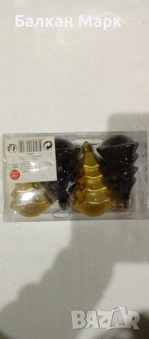 Коледни играчки за елха– Комплект от 4 броя (8 см) 🎅, снимка 2 - Декорация за дома - 51977930