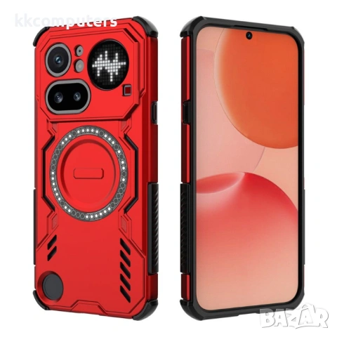 Butterfly Armor Магнитен Калъф за Nothing Phone (4a) Pro - PC+TPU, Вентилация, 5 цвята, снимка 4 - Калъфи, кейсове - 54250519