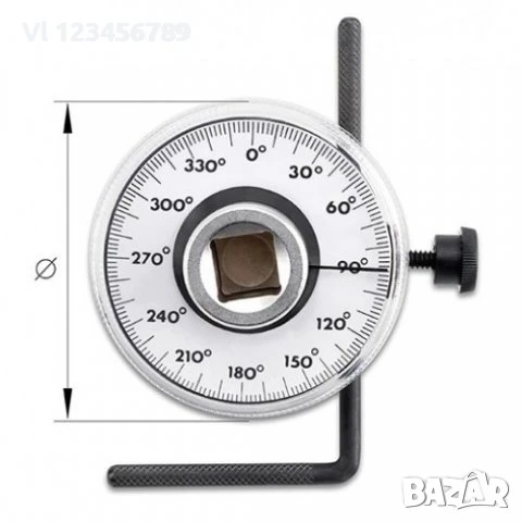 Градусомер с контра 1/2, снимка 2 - Други инструменти - 50766588